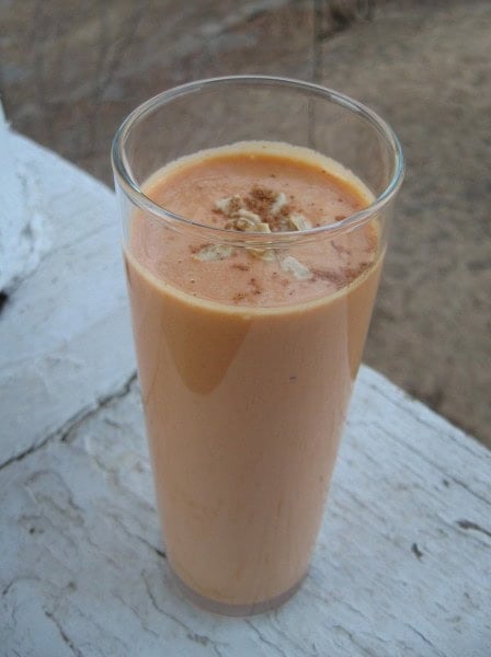Maple-Roasted “CarrOat” Cake Smoothies