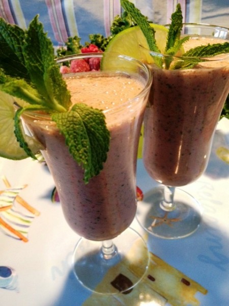 Raspberry Lime Rickey Smoothie