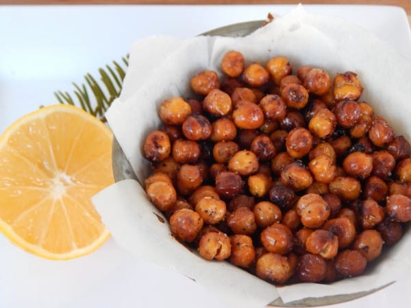 Rosemary and Meyer Lemon Roasted Garbanzo Beans