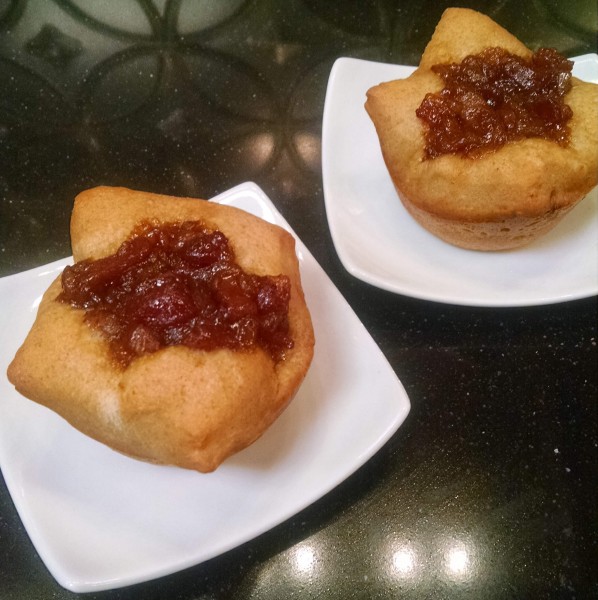 Apricot Bourbon Bacon Jam Blossoms