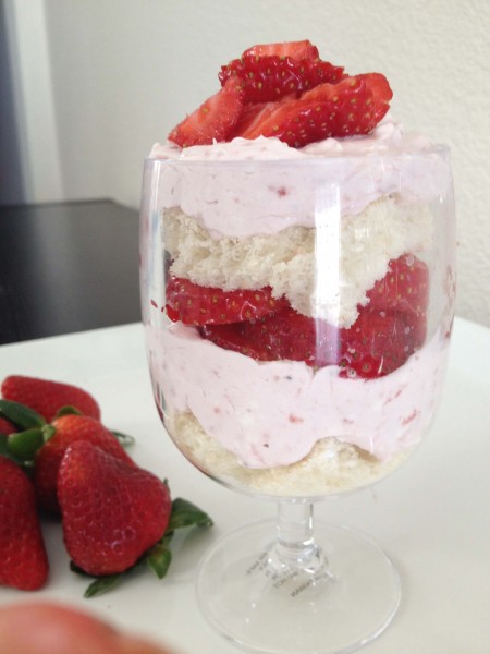 Strawberry Breakfast Trifle