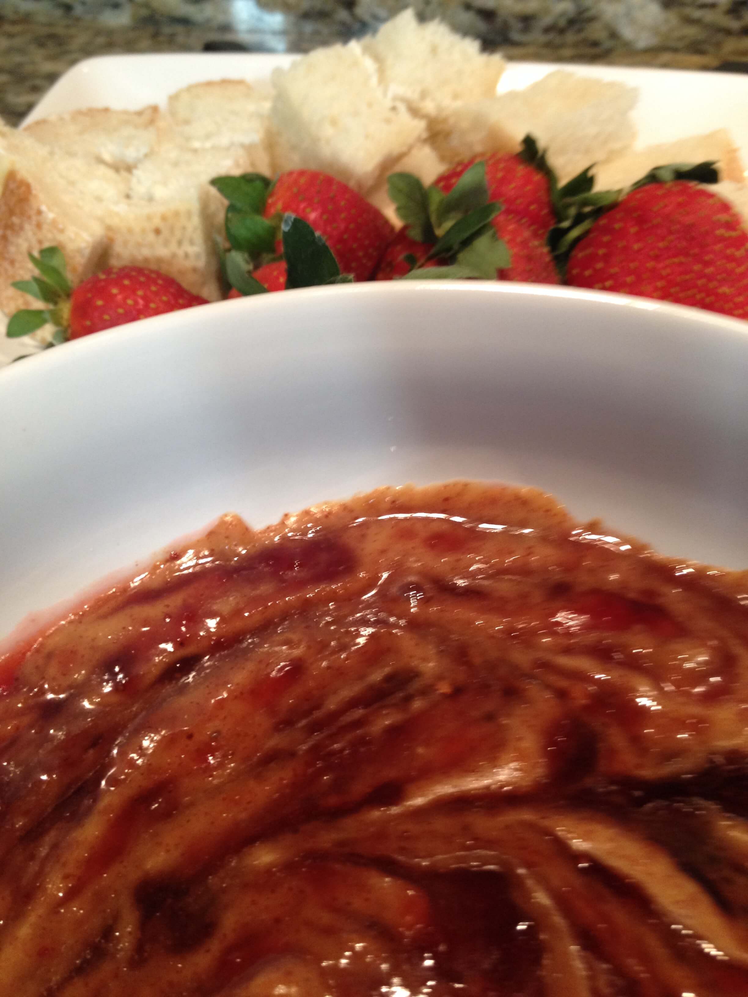 Almond Butter and Jam Dip