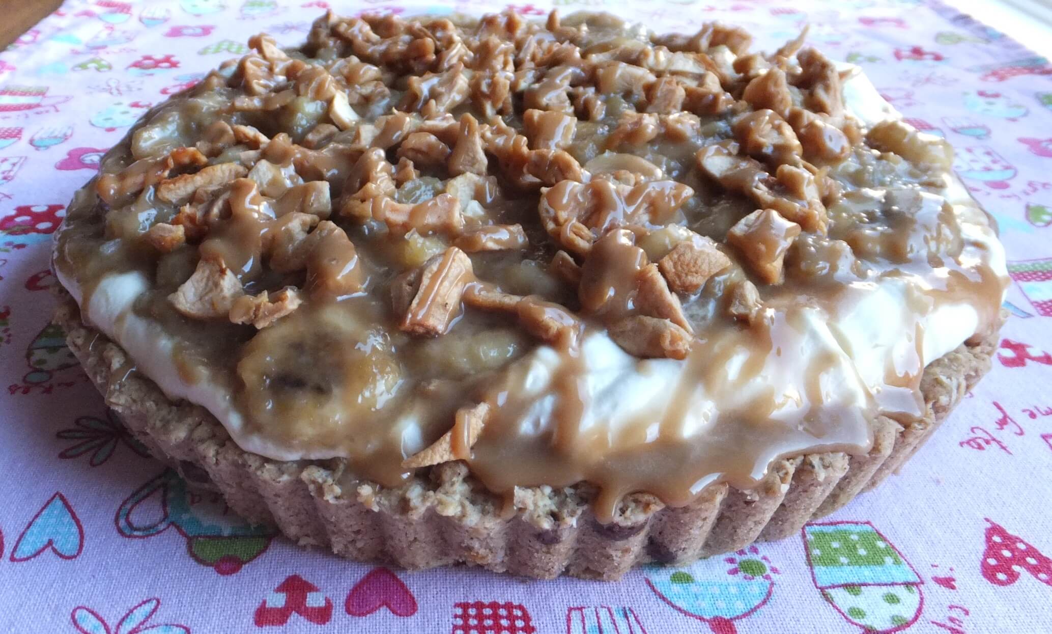 Bananas Foster Tart with Salted Caramel Apples