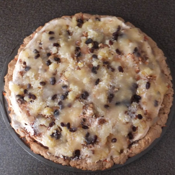 Carrot Cake Gingerbread Dessert Pizza