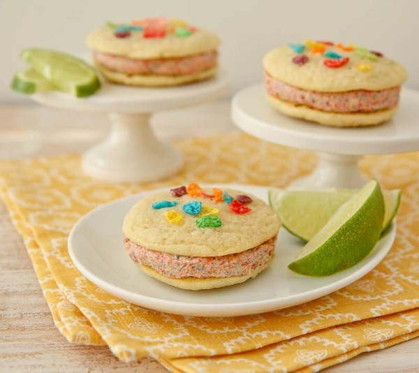 Coconut-Lime Rainbow Whoopie Pies