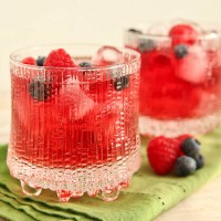 Berry Red Wine Spritzer mixed berry cocktail