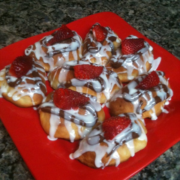 Chocolate Almond Cheesecake Turnovers