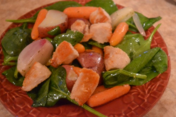 Chicken and Roasted Root Vegetable Salad