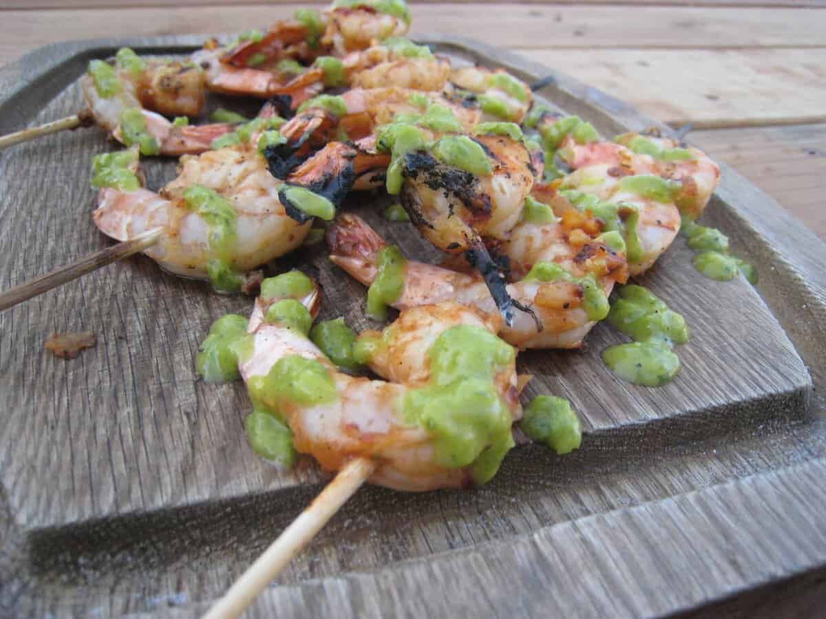 Pineapple Garlic Chipotle Shrimp with Avocado