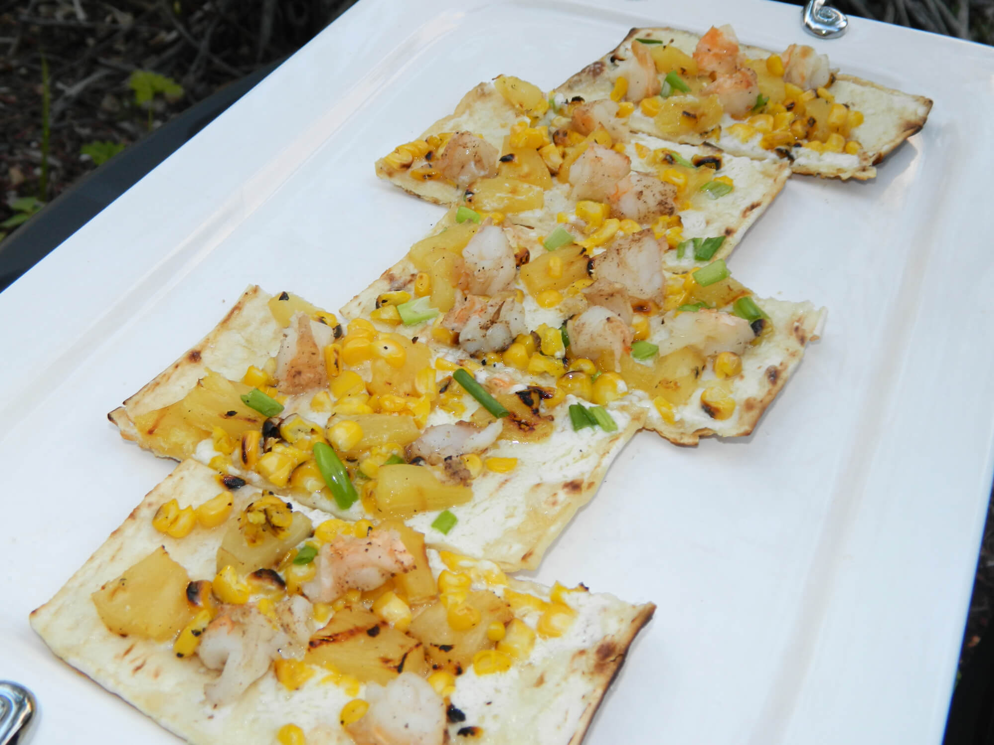 Grilled Tropical Shrimp Flatbread