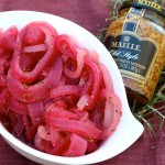 Holiday Pickled Onions with Maille Mustard