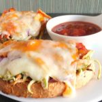 Two Cheese Tuna Mexi-Melts With Broccoli Slaw
