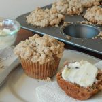 Mann’s Morning Glory Crumb Muffins with Honey Orange Butter