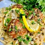 Chicken Piccata Meatball Pasta