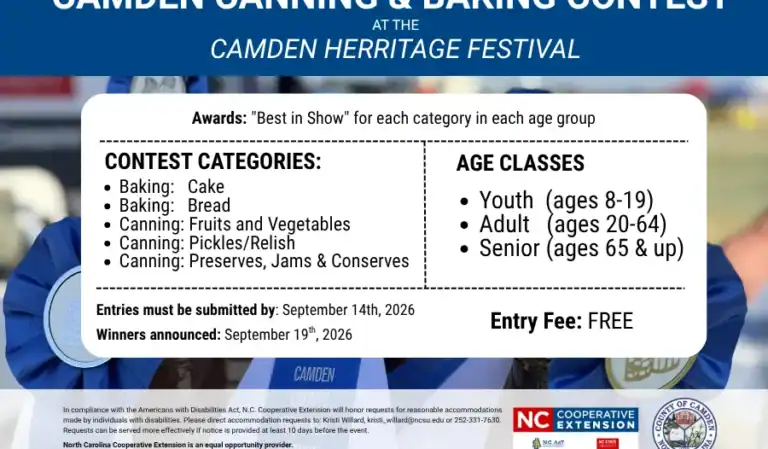 Camden Canning & Baking Contest 2026